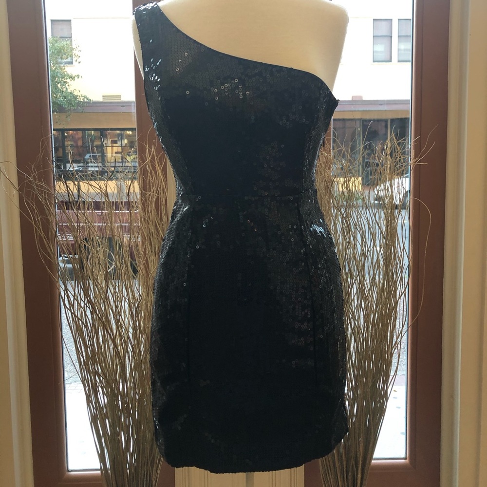 Black Sequin Dress